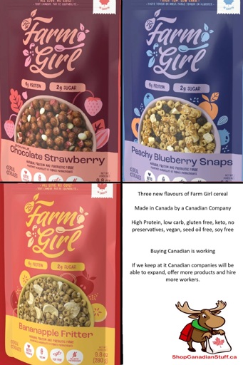 Farm Girl Peachy Blueberry Snaps, Bananapple Fritter, Double Chocolate Fritter